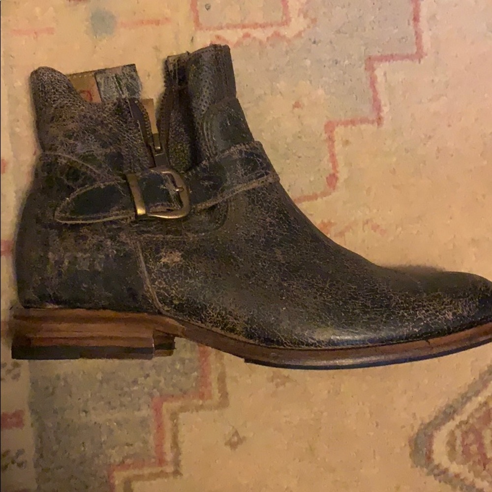 Bed Stu Black Becca Booties